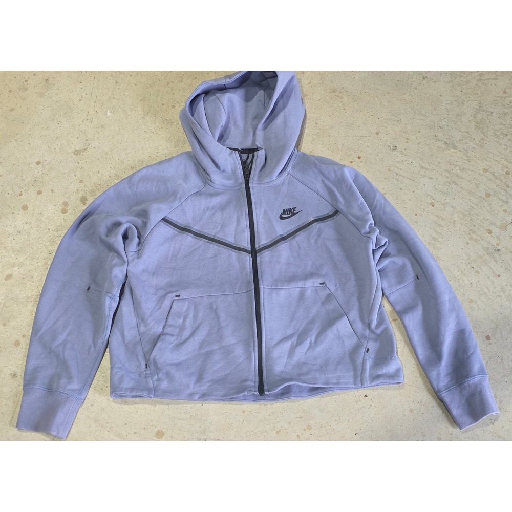 Nike Sportswear Tech Fleece Windrunner Full Zip Hoodie Purple Lavender Womens M
